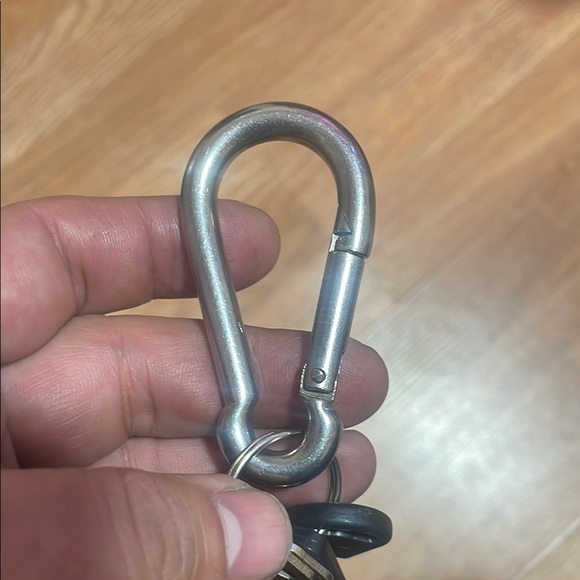 Silver Carabiner Keychain - Picture 2 of 2